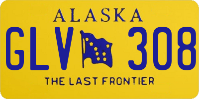 AK license plate GLV308