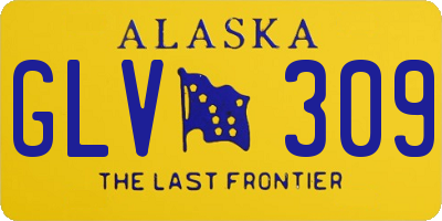 AK license plate GLV309