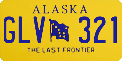 AK license plate GLV321