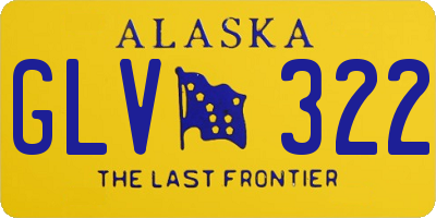 AK license plate GLV322