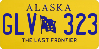 AK license plate GLV323