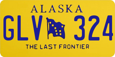 AK license plate GLV324