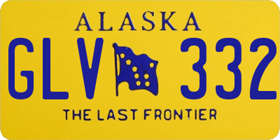 AK license plate GLV332