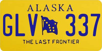 AK license plate GLV337