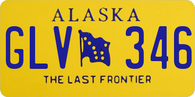 AK license plate GLV346