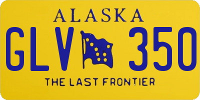 AK license plate GLV350