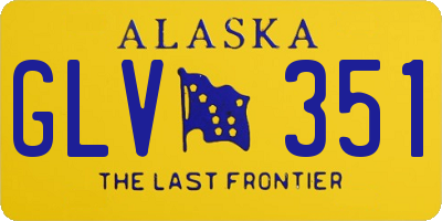 AK license plate GLV351