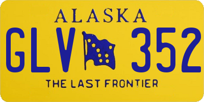 AK license plate GLV352