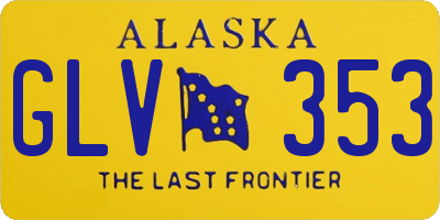 AK license plate GLV353