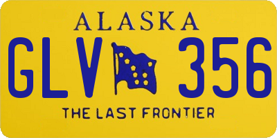 AK license plate GLV356