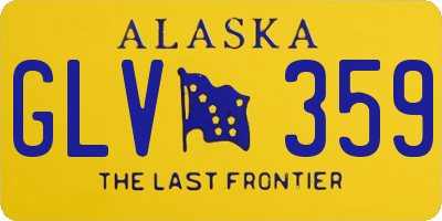 AK license plate GLV359