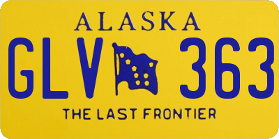 AK license plate GLV363