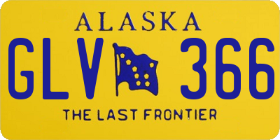 AK license plate GLV366