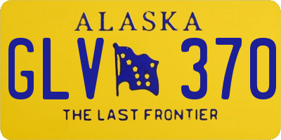 AK license plate GLV370