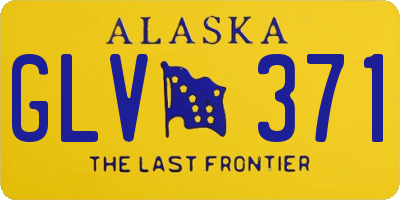 AK license plate GLV371