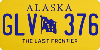 AK license plate GLV376