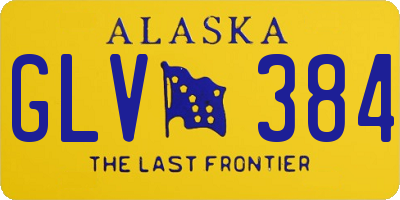 AK license plate GLV384