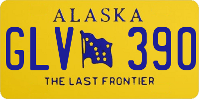 AK license plate GLV390