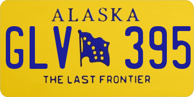 AK license plate GLV395