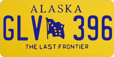 AK license plate GLV396