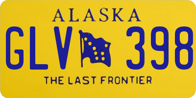 AK license plate GLV398