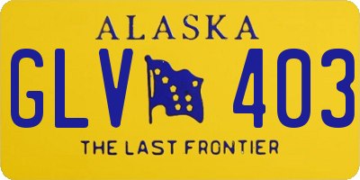AK license plate GLV403