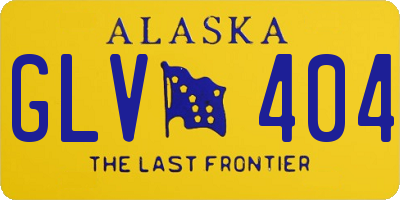 AK license plate GLV404