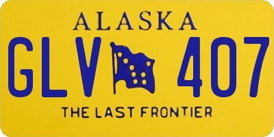 AK license plate GLV407