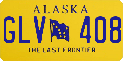 AK license plate GLV408