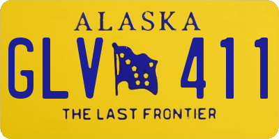 AK license plate GLV411