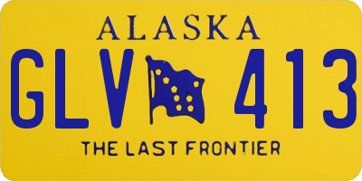 AK license plate GLV413