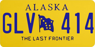 AK license plate GLV414