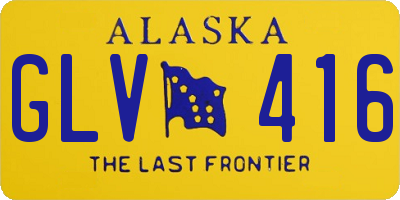 AK license plate GLV416