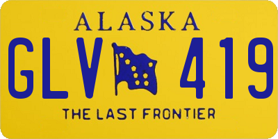 AK license plate GLV419