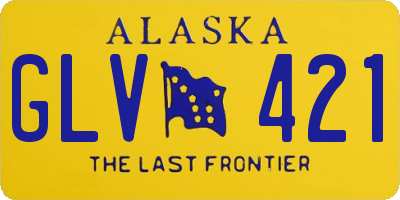 AK license plate GLV421