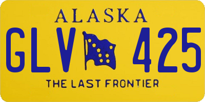 AK license plate GLV425