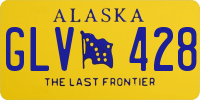 AK license plate GLV428