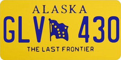 AK license plate GLV430
