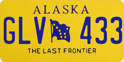 AK license plate GLV433