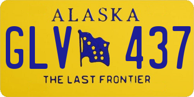 AK license plate GLV437