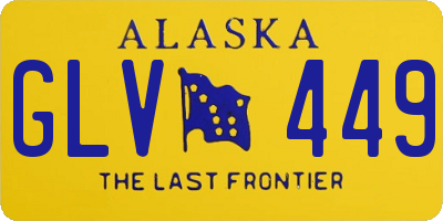 AK license plate GLV449