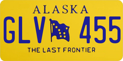AK license plate GLV455
