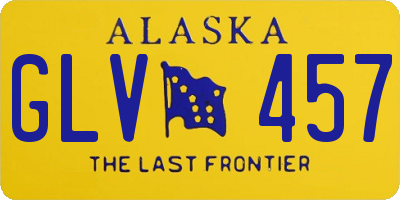 AK license plate GLV457