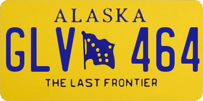 AK license plate GLV464