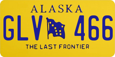 AK license plate GLV466