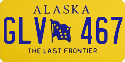 AK license plate GLV467