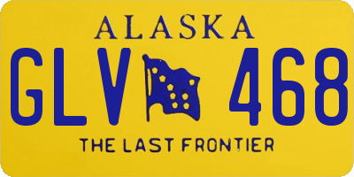 AK license plate GLV468