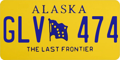 AK license plate GLV474