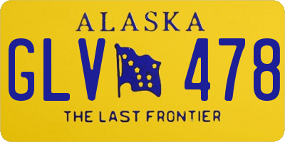 AK license plate GLV478