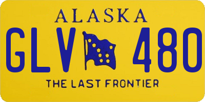 AK license plate GLV480